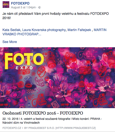 FOTOEXPO 2016 is coming with great names !