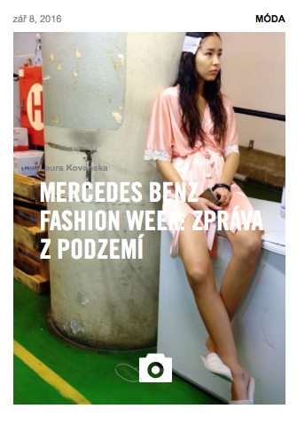 VICE CZ / SK - backstage photos from Mercedes Benz  Prague Fashion Week